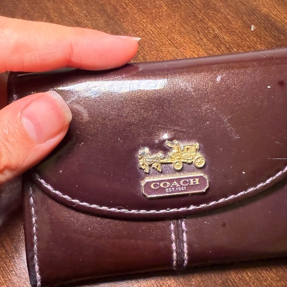 Coach Brown Leather Key Card Holder - Picture 3 of 5